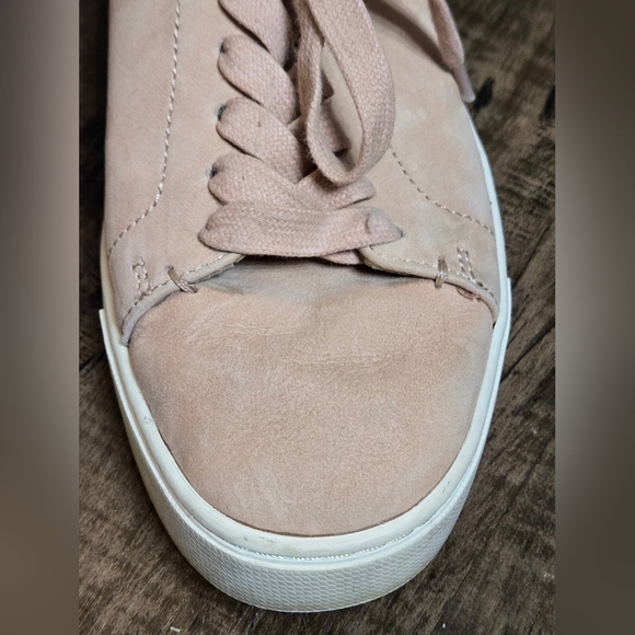 Frye Ivy Low Lace Sneakers in Blush Pink Leather Size 9 Pre-Owned - Picture 4 of 14